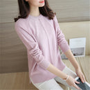 2021 Frauen Pullover Und Pullover Herbst Winter Langarm Pull Femme Feste Pullover Weibliche Beiläufige Kurze Strickpullover W1629