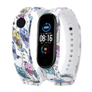 Correa para Xiaomi Mi Band 4 3 5 6 correa de reloj Creative graffiti estilo pulsera de silicona reemplazo para XiaoMi band 4 5 pulsera
