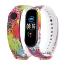 Correa para Xiaomi Mi Band 4 3 5 6 correa de reloj Creative graffiti estilo pulsera de silicona reemplazo para XiaoMi band 4 5 pulsera