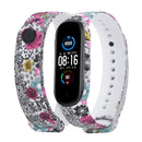 Correa para Xiaomi Mi Band 4 3 5 6 correa de reloj Creative graffiti estilo pulsera de silicona reemplazo para XiaoMi band 4 5 pulsera