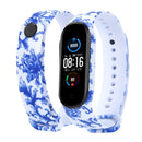 Correa para Xiaomi Mi Band 4 3 5 6 correa de reloj Creative graffiti estilo pulsera de silicona reemplazo para XiaoMi band 4 5 pulsera