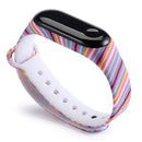 Correa para Xiaomi Mi Band 4 3 5 6 correa de reloj Creative graffiti estilo pulsera de silicona reemplazo para XiaoMi band 4 5 pulsera
