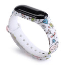 Correa para Xiaomi Mi Band 4 3 5 6 correa de reloj Creative graffiti estilo pulsera de silicona reemplazo para XiaoMi band 4 5 pulsera
