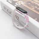 Correa para Xiaomi Mi Band 4 3 5 6 correa de reloj Creative graffiti estilo pulsera de silicona reemplazo para XiaoMi band 4 5 pulsera
