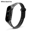 Correa para Xiaomi Mi Band 4 3 5 6 correa de reloj Creative graffiti estilo pulsera de silicona reemplazo para XiaoMi band 4 5 pulsera