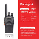 Retevis H777 Plus PMR 446 Funk-Walkie-Talkie 1 oder 2 Stück PTT-Walkie-Talkies FRS H777 USB-tragbares PTT-Funkgerät für die Jagd