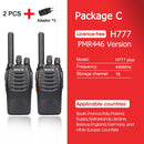 Retevis H777 Plus PMR 446 Funk-Walkie-Talkie 1 oder 2 Stück PTT-Walkie-Talkies FRS H777 USB-tragbares PTT-Funkgerät für die Jagd