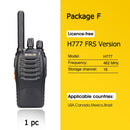 Retevis H777 Plus PMR 446 Funk-Walkie-Talkie 1 oder 2 Stück PTT-Walkie-Talkies FRS H777 USB-tragbares PTT-Funkgerät für die Jagd
