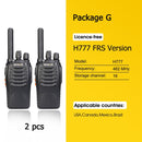 Retevis H777 Plus PMR 446 Funk-Walkie-Talkie 1 oder 2 Stück PTT-Walkie-Talkies FRS H777 USB-tragbares PTT-Funkgerät für die Jagd