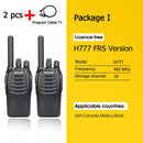 Retevis H777 Plus PMR 446 Funk-Walkie-Talkie 1 oder 2 Stück PTT-Walkie-Talkies FRS H777 USB-tragbares PTT-Funkgerät für die Jagd