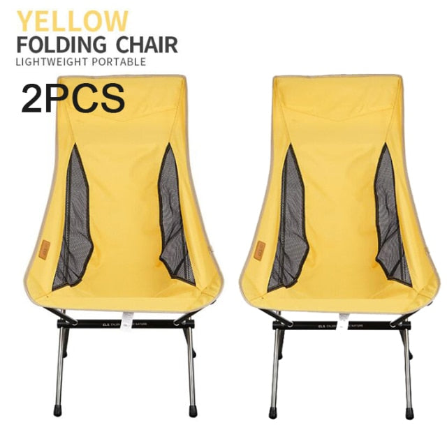 2PCS/LOT Ultralight Portable Folding Chair Outdoor Camping Fishing Chairs Home Picnic chair BBQ Foldable Seat Tools