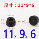 8 Stück schwarze Gummifüße Stuhlbodenschutz rutschfeste Möbelfüße Tischbeinabdeckung Schrankbodenpolster Möbelbeine