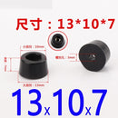 8 Stück schwarze Gummifüße Stuhlbodenschutz rutschfeste Möbelfüße Tischbeinabdeckung Schrankbodenpolster Möbelbeine