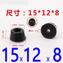 8 Stück schwarze Gummifüße Stuhlbodenschutz rutschfeste Möbelfüße Tischbeinabdeckung Schrankbodenpolster Möbelbeine