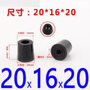 8 Stück schwarze Gummifüße Stuhlbodenschutz rutschfeste Möbelfüße Tischbeinabdeckung Schrankbodenpolster Möbelbeine