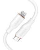 Anker Powerline III Flow, USB C auf Lightning Kabel für iPhone 12 Pro Max / 12/11 Pro/X/XS/XR / 8 Plus, AirPods, (3 ft)