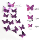 12Pcs 4D Hollow Butterfly Wall Sticker DIY Home Decoration Wall Stickers wedding Party Wedding Decors Butterfly Kids Room Decors