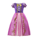 Mädchen Rapunzel Prinzessin Cosplay Kleider Party Geschenk Belle Cinderella Aurora Schneewittchen Sofia Mesh Ballkleid Geburtstagskostüm