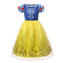 Mädchen Rapunzel Prinzessin Cosplay Kleider Party Geschenk Belle Cinderella Aurora Schneewittchen Sofia Mesh Ballkleid Geburtstagskostüm