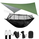 Leichte tragbare Camping-Hängematte und Zeltmarkise Regenfliegenplane Wasserdichtes Moskitonetz Hängemattenvordach 210T Nylon-Hängematten