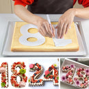 6/8/10 Zoll PET 0-8 Zahlen Kuchenform Sets Kuchendekorationswerkzeuge Confeitaria Maker DIY Geburtstagstorte Design Backformen Gebäckwerkzeuge