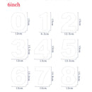 6/8/10 Zoll PET 0-8 Zahlen Kuchenform Sets Kuchendekorationswerkzeuge Confeitaria Maker DIY Geburtstagstorte Design Backformen Gebäckwerkzeuge