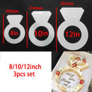 6/8/10 Zoll PET 0-8 Zahlen Kuchenform Sets Kuchendekorationswerkzeuge Confeitaria Maker DIY Geburtstagstorte Design Backformen Gebäckwerkzeuge