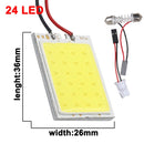 1 STÜCKE C5W LED Birne C10W Soffitte 31mm 36mm 39mm 42mm T10 W5W LED Licht COB 12V 6500K Weiß Autoinnenkuppel Lesekofferraumlampen