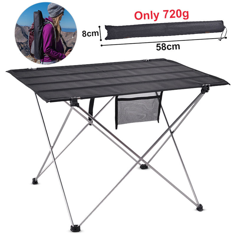 Folding Camping Table Outdoor Furniture Portable Hiking Foldable Picnic Tables Aluminium Alloy Ultra Light Outdoor Folding Table