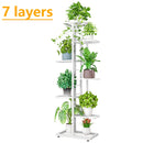 6/7/8 Schichten Blumenständer Rack Lagerregal Eisen Pflanzenhalter Hausgarten Blumentopf Organizer Wohnzimmer Balkon Lagerregal