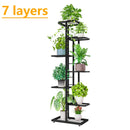 6/7/8 Schichten Blumenständer Rack Lagerregal Eisen Pflanzenhalter Hausgarten Blumentopf Organizer Wohnzimmer Balkon Lagerregal