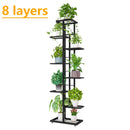 6/7/8 Schichten Blumenständer Rack Lagerregal Eisen Pflanzenhalter Hausgarten Blumentopf Organizer Wohnzimmer Balkon Lagerregal