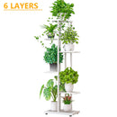 6/7/8 Schichten Blumenständer Rack Lagerregal Eisen Pflanzenhalter Hausgarten Blumentopf Organizer Wohnzimmer Balkon Lagerregal