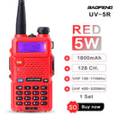 BaoFeng UV 5R Walkie Talkie Radiosender Comunicador UV-5R HAM Transceiver Dual-Band Intercom Handheld Talkie Walkie UV82
