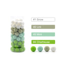 LOFCA 9mm 100 Uds cuentas de dentición de silicona mordedor collar de lactancia para bebé Clip para chupete cuidado bucal libre de BPA grado alimenticio colorido