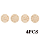 Hölzerner Baby-Monats-Meilenstein-Karte Neugeborener Geburts-Monat-Geburtstags-Meilenstein-hölzerner Beißring-Baby-Kind-Fotografie-Requisiten-Spielzeug