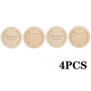 Hölzerner Baby-Monats-Meilenstein-Karte Neugeborener Geburts-Monat-Geburtstags-Meilenstein-hölzerner Beißring-Baby-Kind-Fotografie-Requisiten-Spielzeug