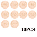 Hölzerner Baby-Monats-Meilenstein-Karte Neugeborener Geburts-Monat-Geburtstags-Meilenstein-hölzerner Beißring-Baby-Kind-Fotografie-Requisiten-Spielzeug