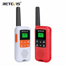 Retevis RT649B RT49B Walkie Talkie 2 Stück PMR446 Walkie-Talkies Tragbares Funkgerät für die Jagd Micro-USB-Lade VOX-Radio