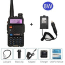 Baofeng UV-5R 8W Walkie Talkie portátil CB Ham Radio Amateur 10KM UHF VHF escáner Radio FM transceptor UV5R UV 5R para caza