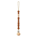 Baby Schnullerclips Silikonperlen Holzring Schnullerkette Säuglingsnippel beschwichtigen Schnullerkettenclips Schnullerhalter Nippelclip