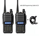 2021 neu 2 Stück 10 W 4800 mAh BaoFeng UV-9R plus Funkgerät VHF UHF tragbares CB-Funkgerät Wasserdichtes Walkie-Talkie UV 9R plus