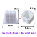 DIY Wachskerze Silikonformen Sojawachs Kerzenform für Handwerk Aromatherapie Gips 3D Harzform handgemachte Kerzenhalter Seifenform