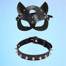 Erotik Sexy Leder Frauen Maske Cosplay Bdsm Fetisch weiblich Halloween Maskenball Fancy Cat Ears Masken Sexspielzeug Zubehör