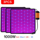 1000W LED Grow Light Panel Vollspektrum-Phyto-Lampe AC85-240V EU / US-Stecker für Indoor-Wachstumszelt-Pflanzenwachstumslicht