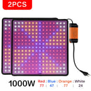 1000W LED Grow Light Panel Vollspektrum-Phyto-Lampe AC85-240V EU / US-Stecker für Indoor-Wachstumszelt-Pflanzenwachstumslicht