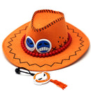 Anime D Ace Luffy Cosplay Cowboyhüte Männer Frauen Travel Cap Chopper Tony Pirates Caps Skull Toys Kostüm Halloween-Hut