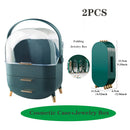 Transparent Cosmetic Storage Box Makeup Drawer Organizer Jewelry Nail Polish Make Up Container Desktop Beauty Storage Case