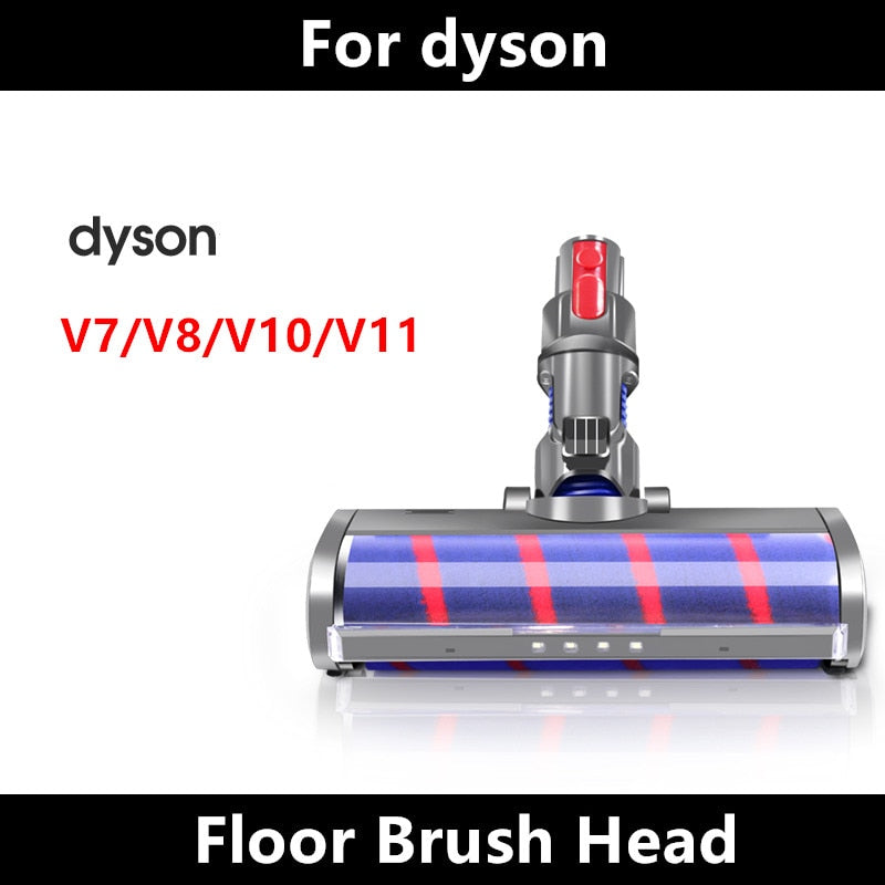 Herramienta de cabezal de cepillo de suelo motorizado para aspiradora Dyson V8 V7 V10 V11, cabezal de rodillo de barredora suave, reemplazo de cepillo de suelo