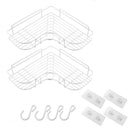 Badezimmer Küche Punch Corner Frame Duschregal Schmiedeeisen Shampoo Lagerregal Halter mit Saugnapf Badzubehör